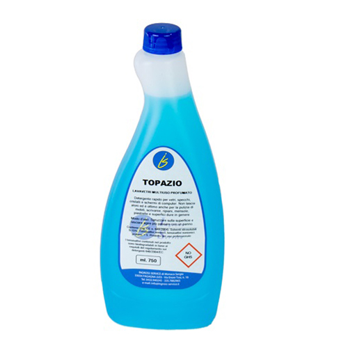 TOPAZIO ml. 750 – Detergente per vetri e superfici idroalcolico