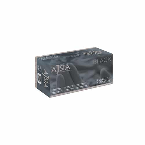 GUANTI MONOUSO NITRILE BLACK S/P 5,5g. pz. 100 Mis. L