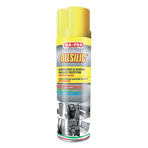 OIL SILIC SPRAY ML. 500 – LUBRIFICANTE AL SILICONE ISOLANTE,