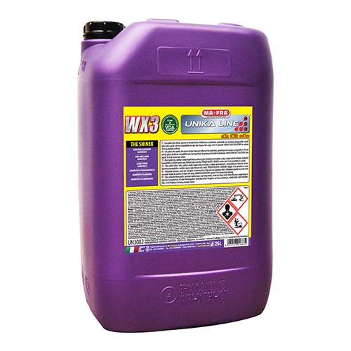 UNIKA-THE SHINER-WX3 LT. 25 – Cera brillante nanotech Garantisce una